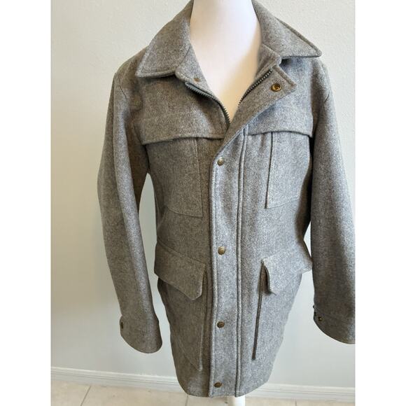 VTG 70s Eddie Bauer Expedition Outfitter Wool Field Jacket Barn Coat Heavy USA S - Picture 14 of 16